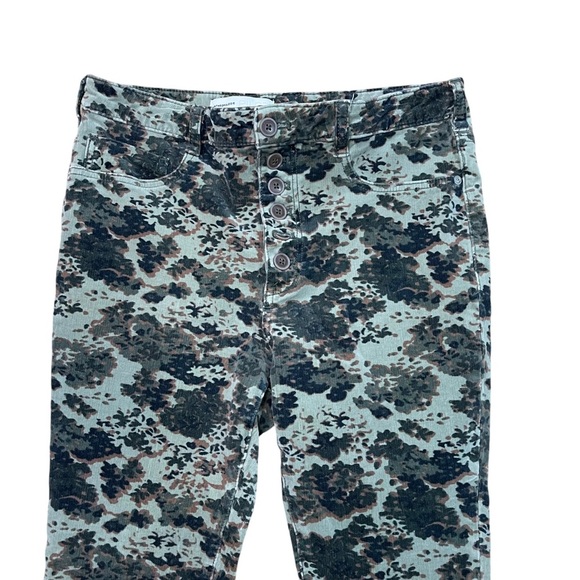 Anthropologie Pilcro Women’s High Rise Button Fly Printed Corduroy Skinny Pants - Picture 3 of 9